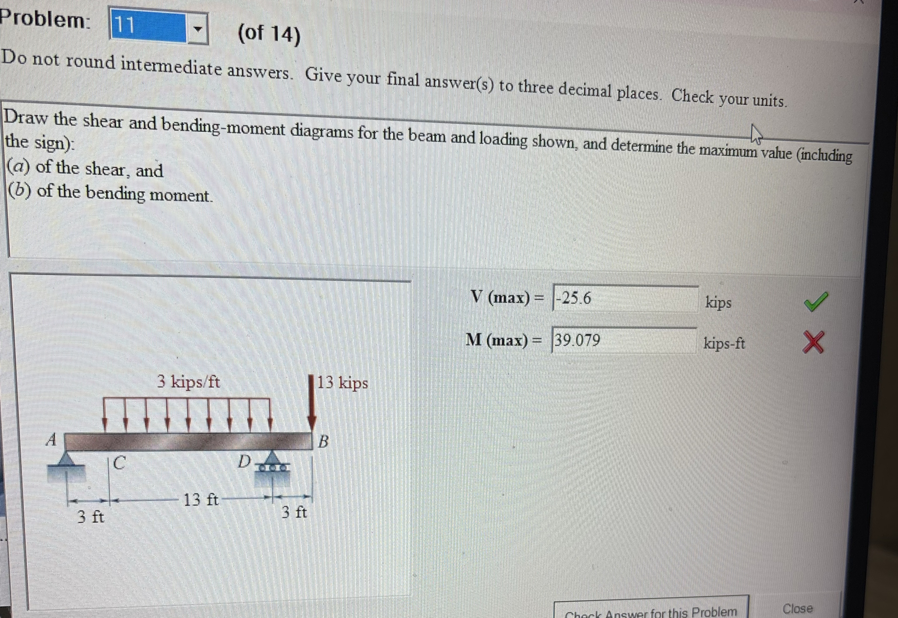 Problem: ( of 1 4 ) Do not round intermediate