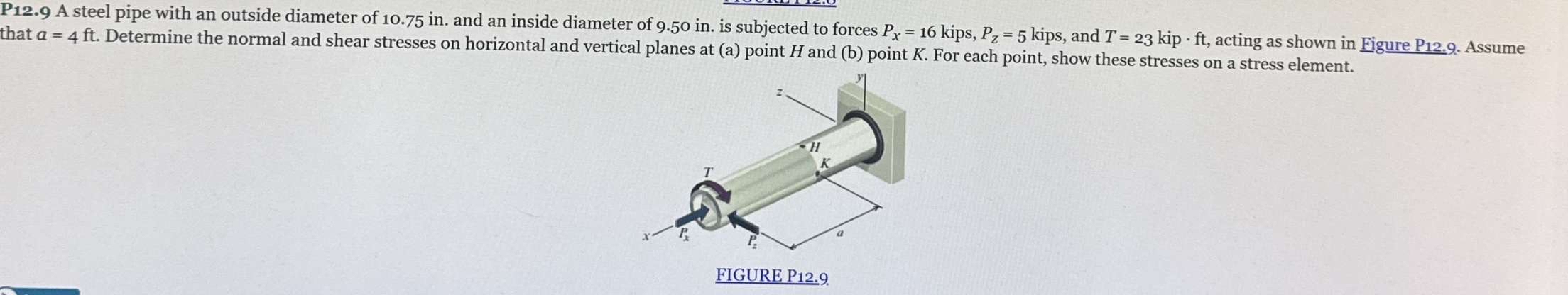 P 1 2 . 9 A steel pipe with an outside diameter