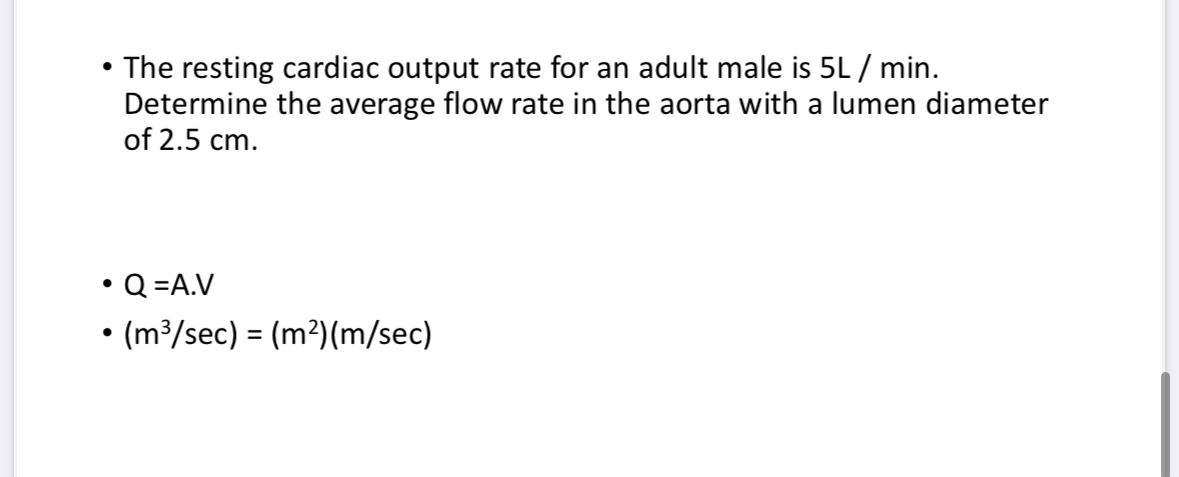 The resting cardiac output rate for an adult male