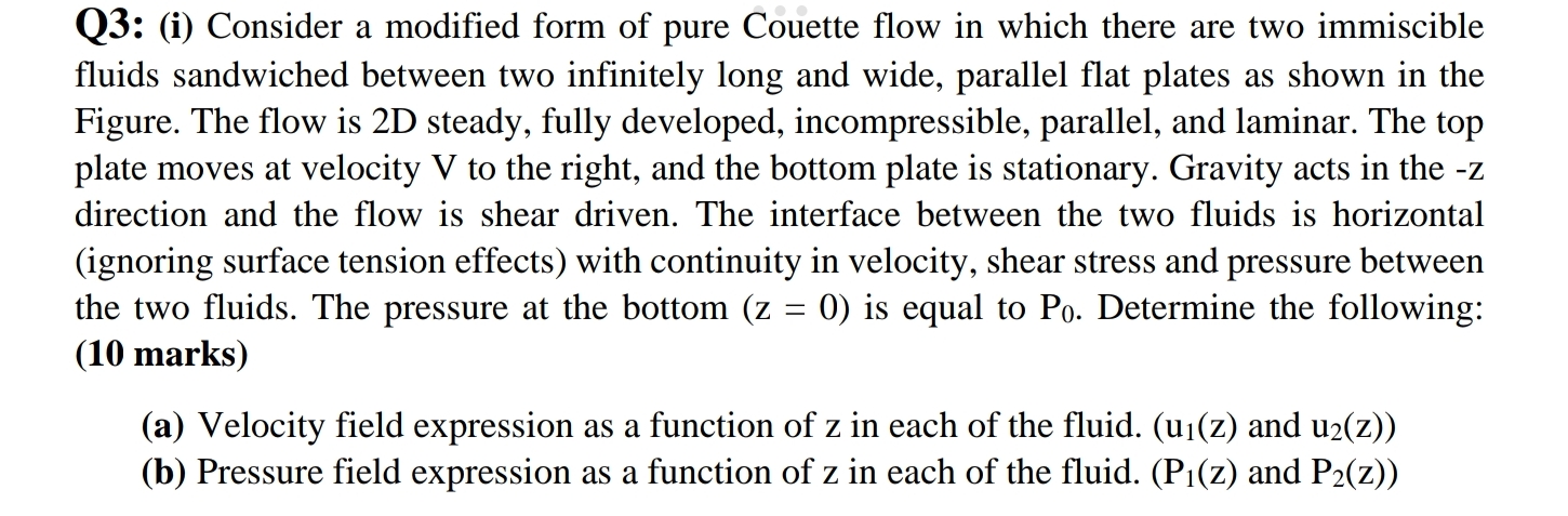 Q 3 : ( i ) Consider a modified form of pure