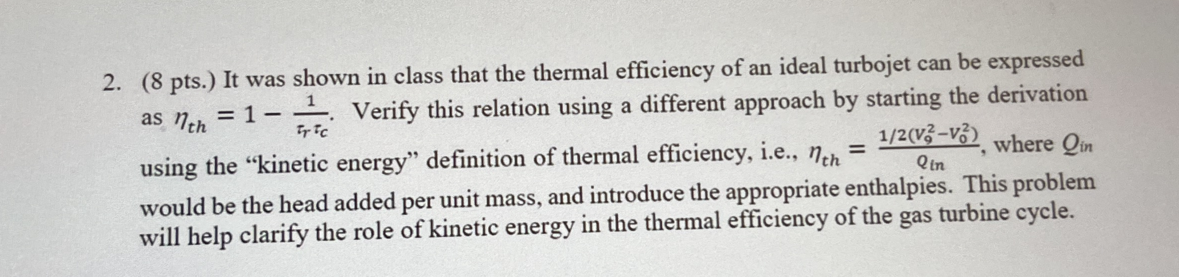 ( 8 pts . ) It was shown in class that the