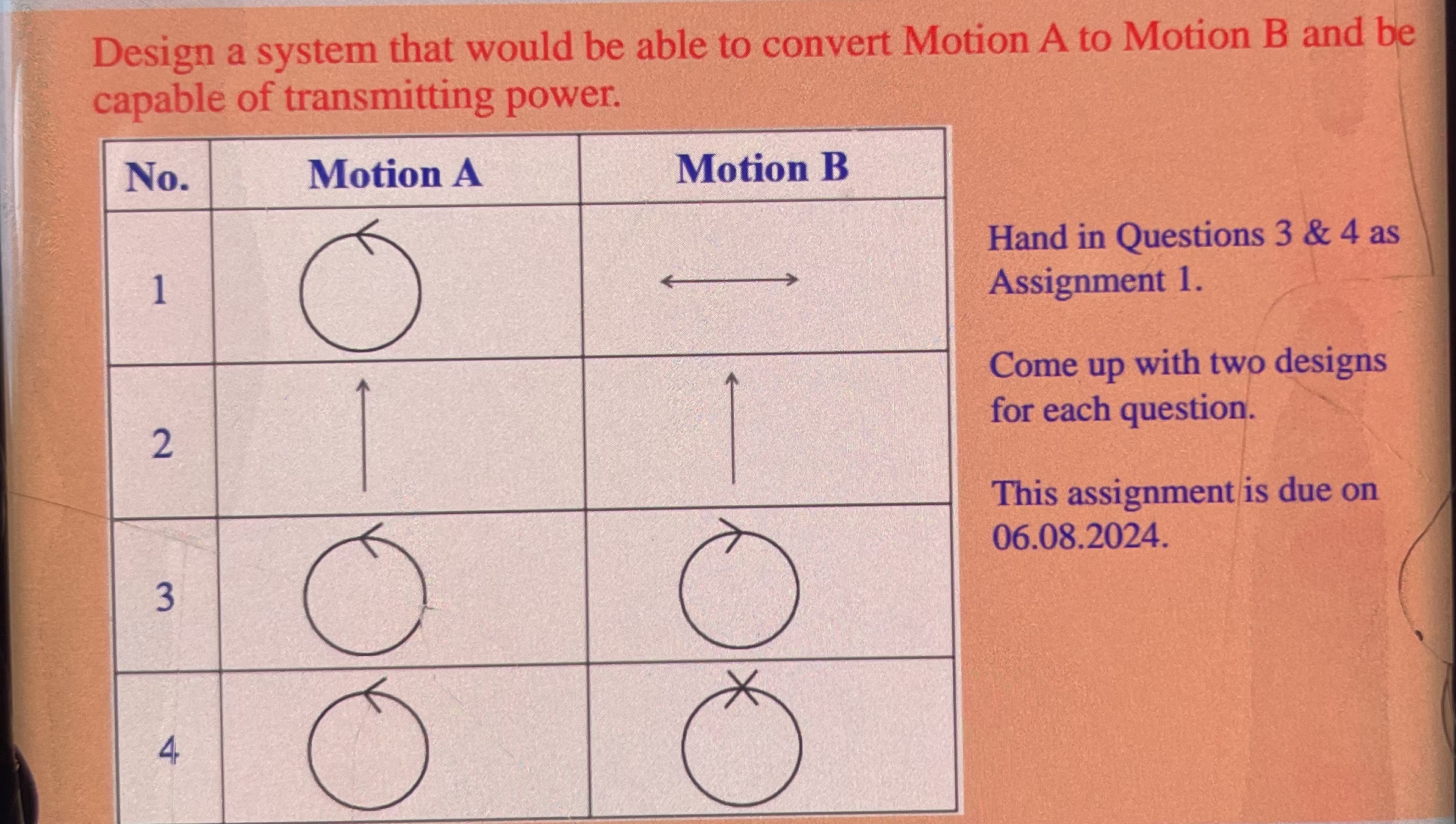 Design a system that would be able to convert