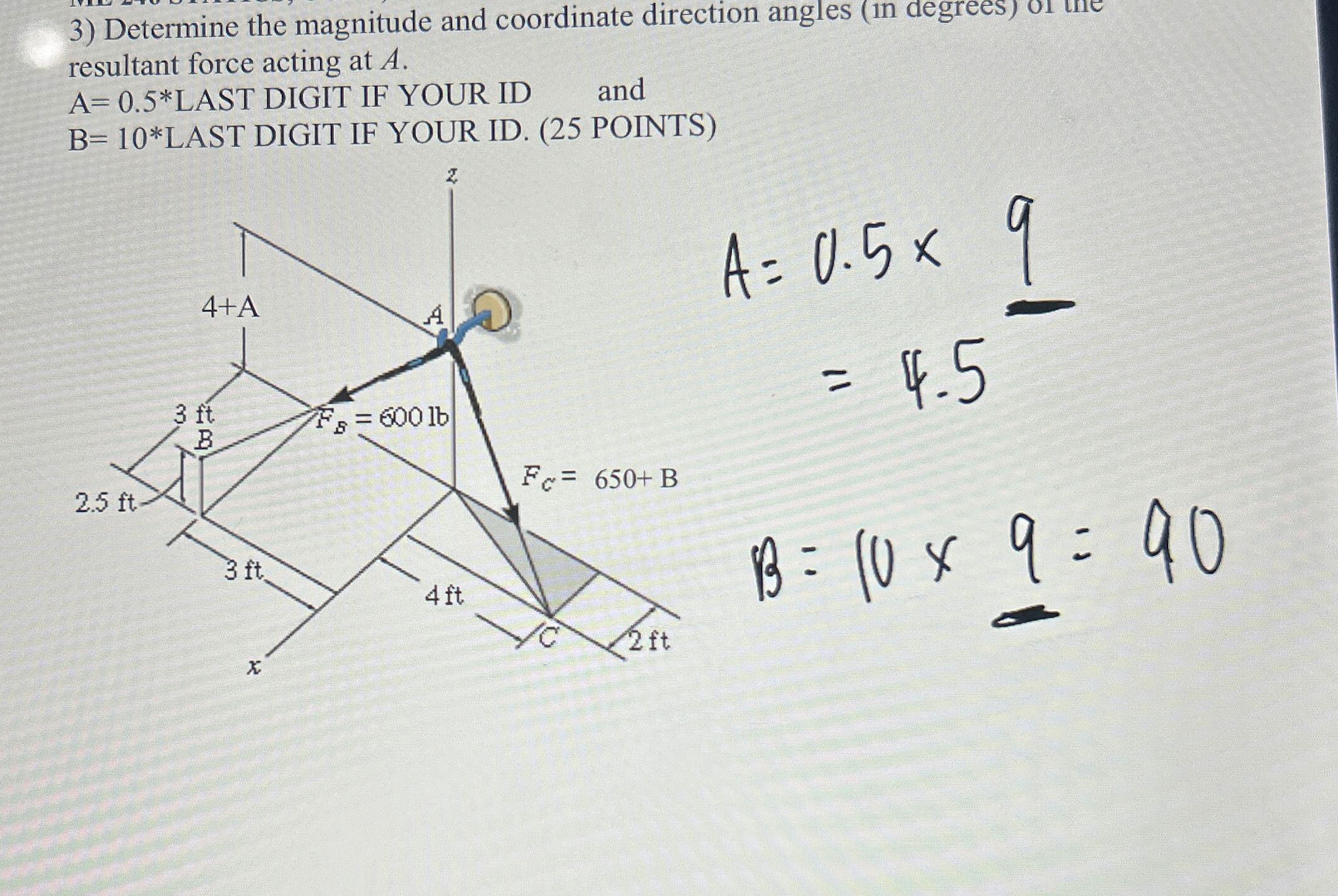 Determine the magnitude and coordinate direction