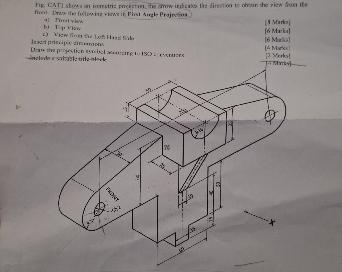 Fig. CATl shows an isometric projection; the