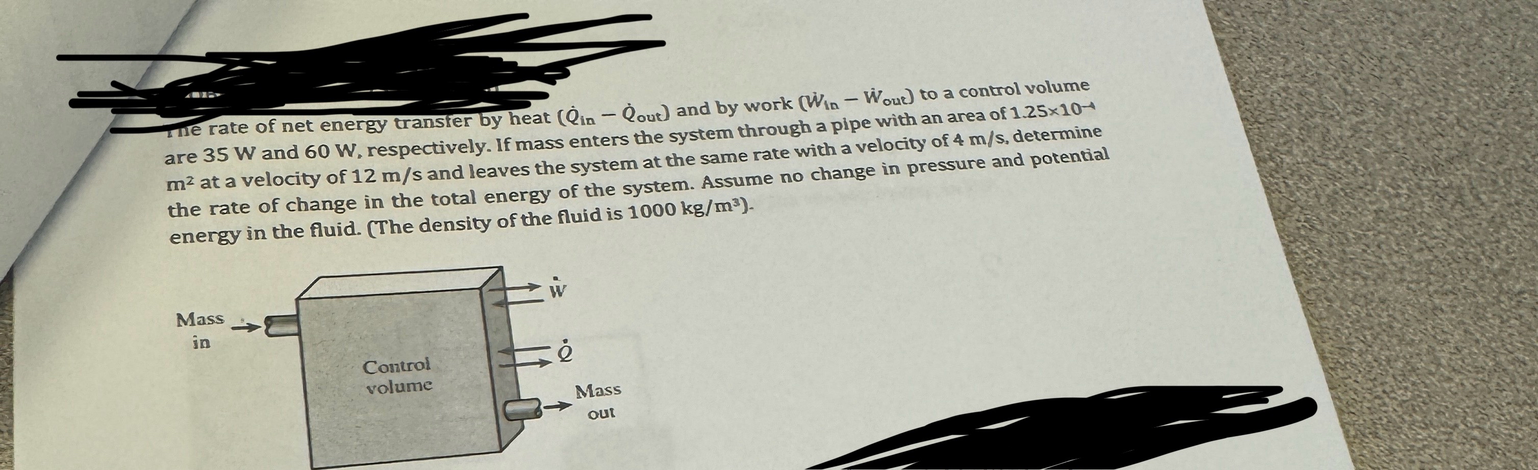 The rate of net energy transter by heat ( Q i n -