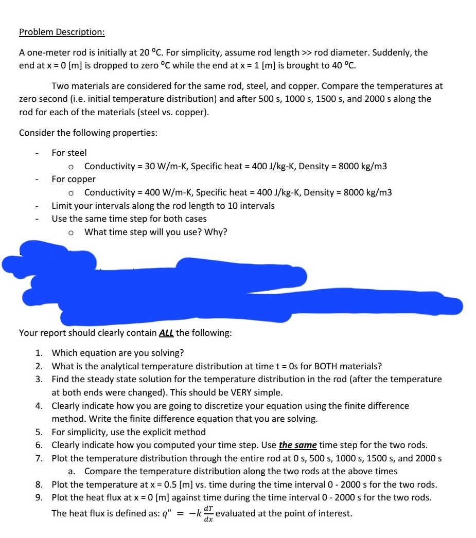 Problem Description: A one - meter rod is