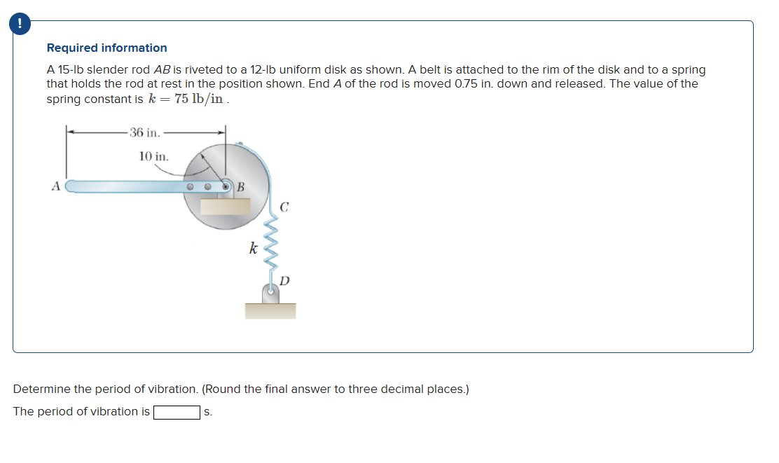 Required information A \ ( 1 5 - \ mathrm { lb }