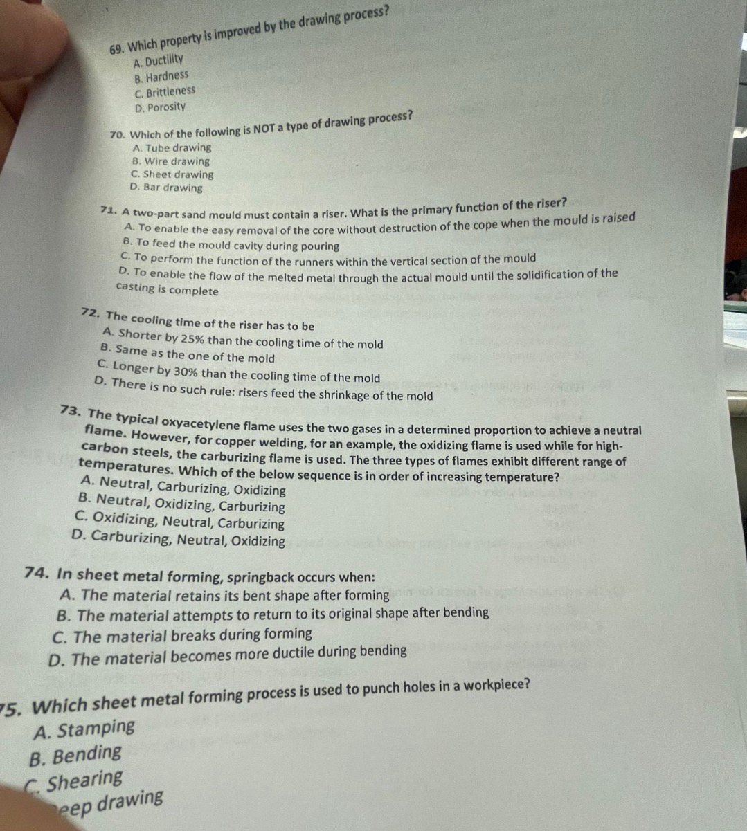 Which property is improved by the drawing