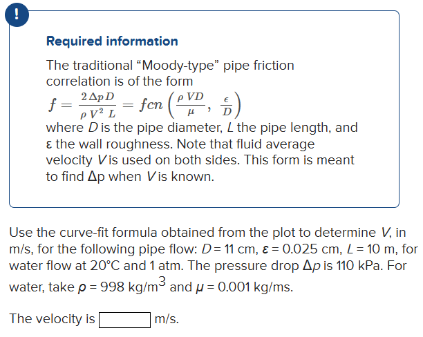 ! Required information The traditional "Moody -