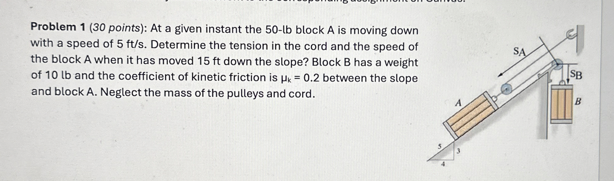 Problem 1 ( 3 0 points ) : At a given instant the
