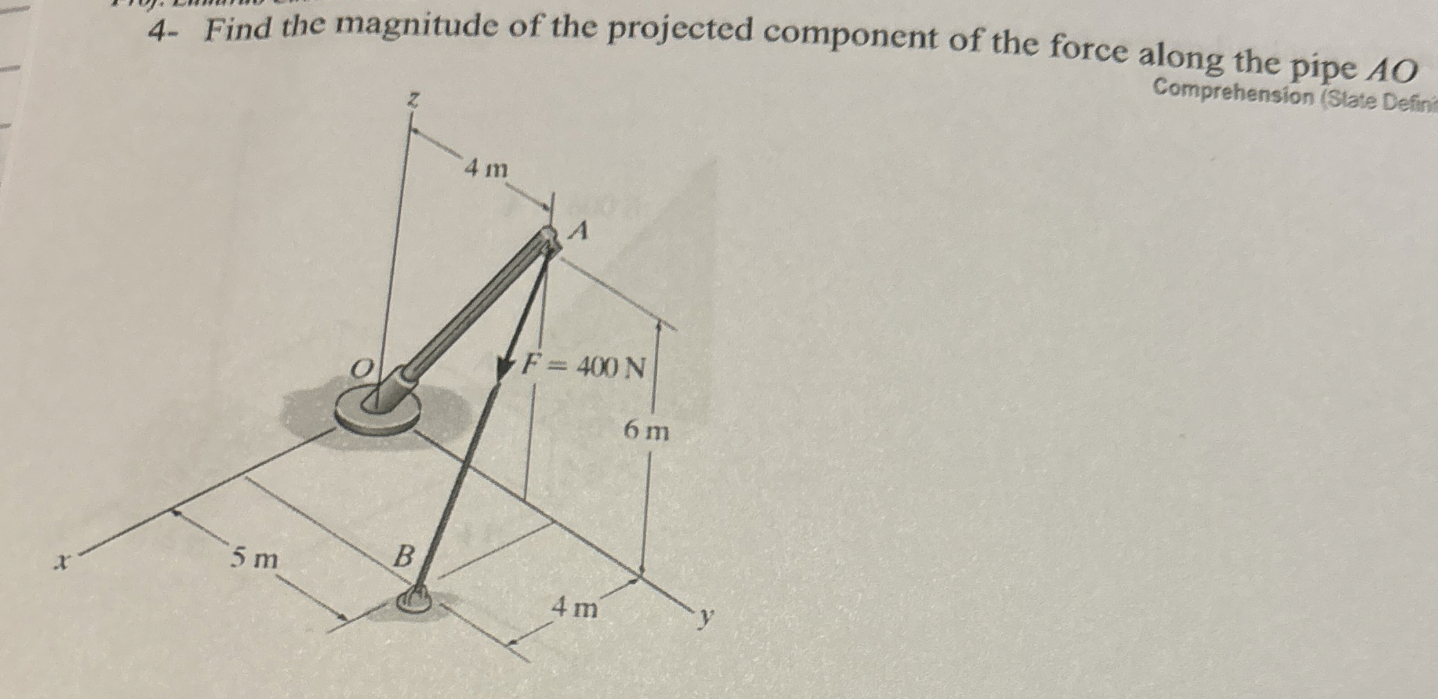 4 - Find the magnitude of the Comprehension (