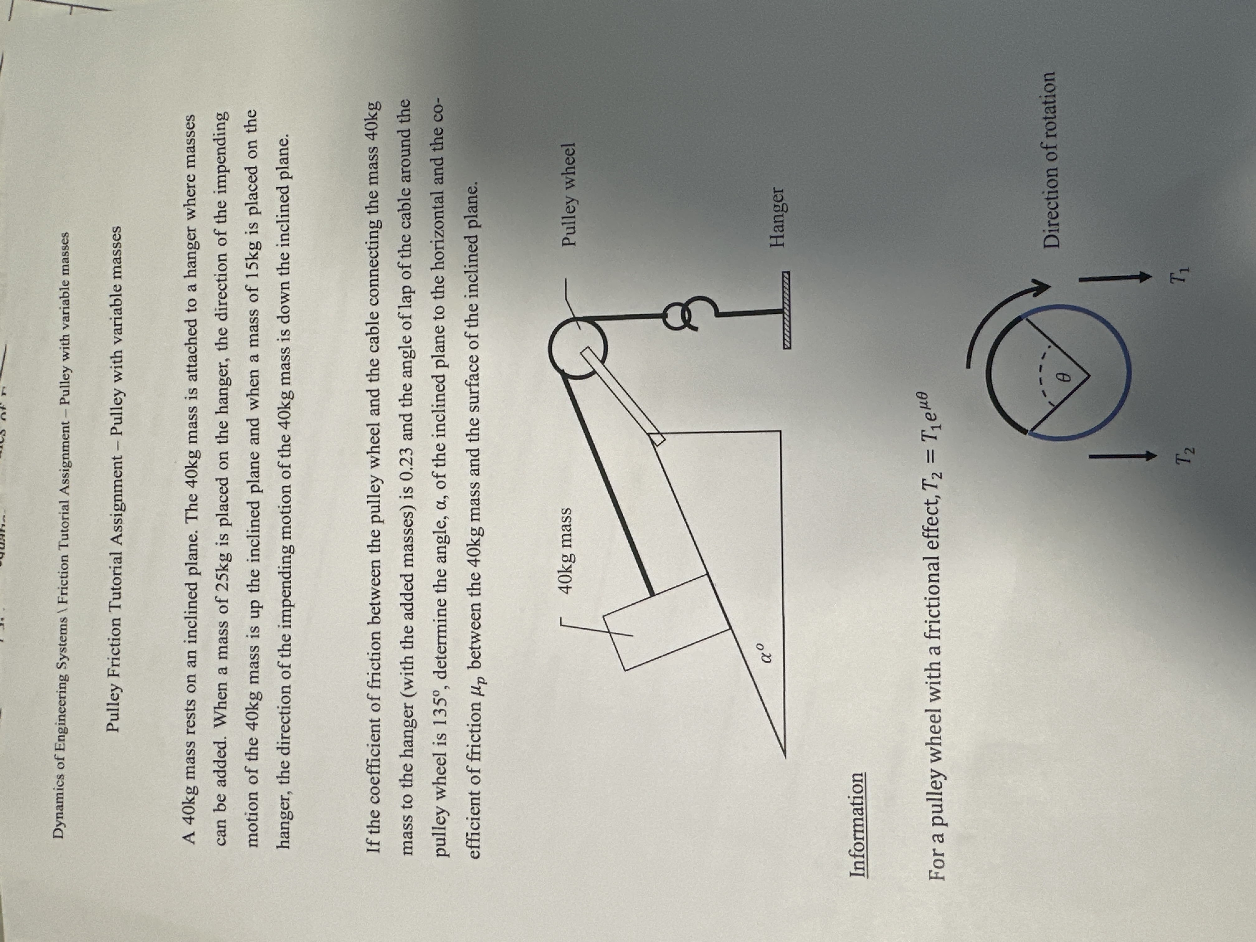 Dynamics of Engineering Systems \ Friction
