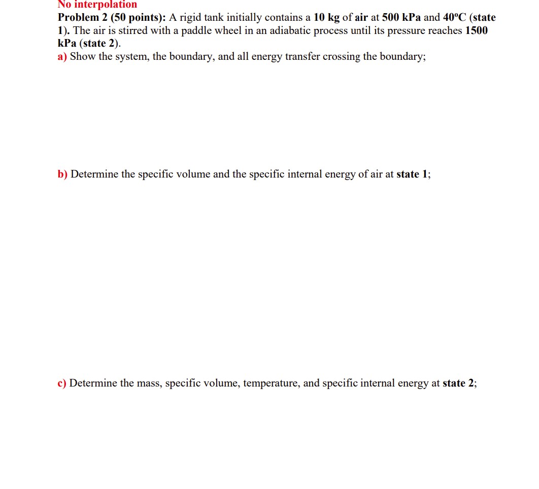 No interpolation Problem 2 ( 5 0 points ) : A