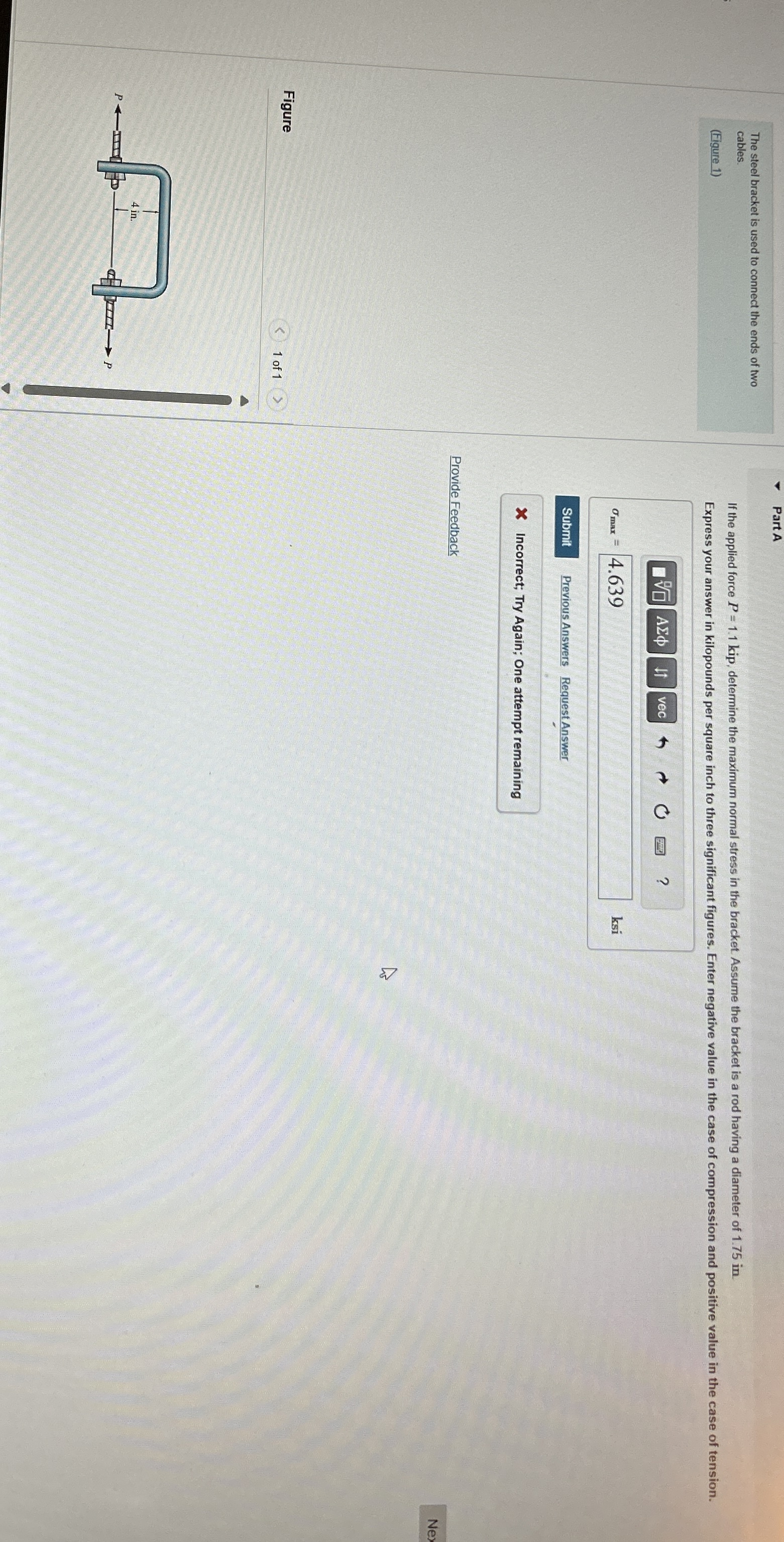 The steel bracket is used to connect the ends of