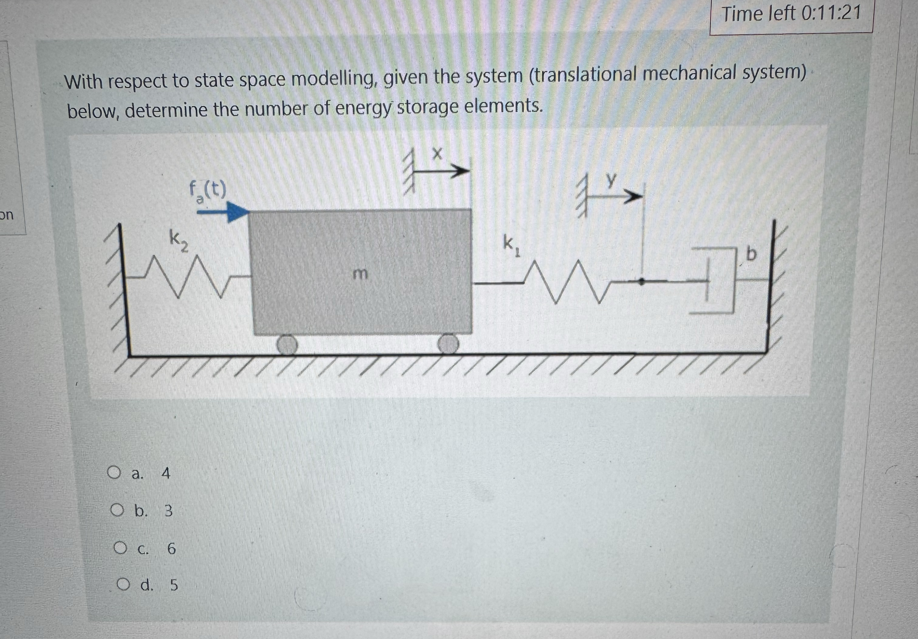 Time left 0 : 1 1 : 2 1 With respect to state