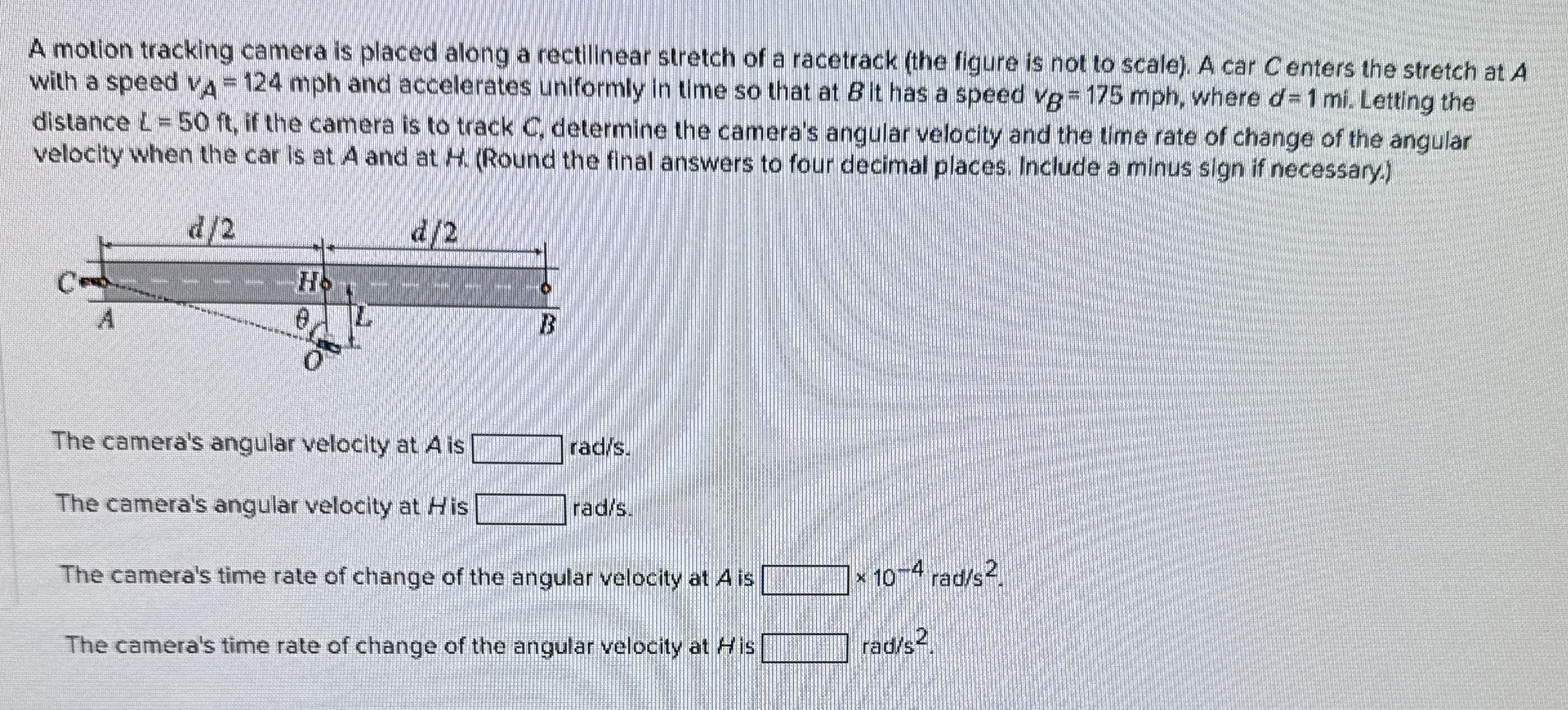 A motion tracking camera is placed along a