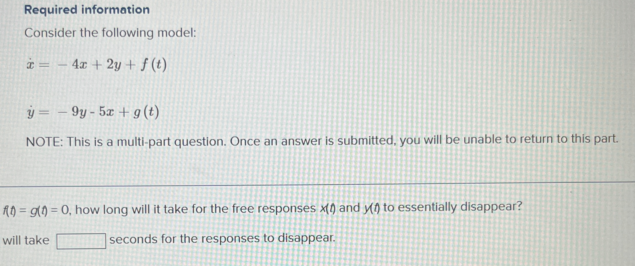x + 2 x = t e - 3 t s i n 5 t , x ( 0 ) = x ( 0 )