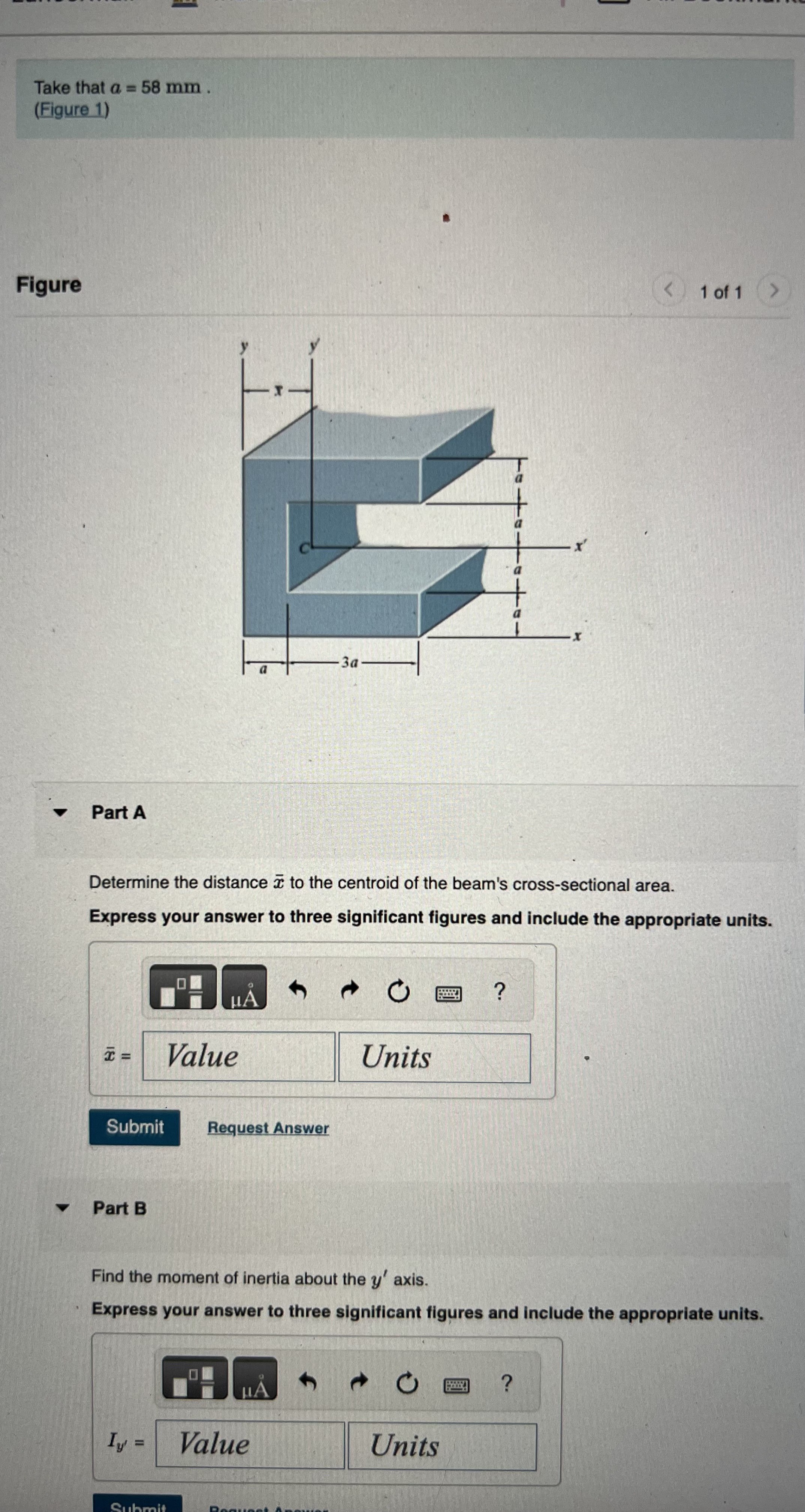 Take that a = 5 8 m m . ( Figure 1 ) Figure 1 of