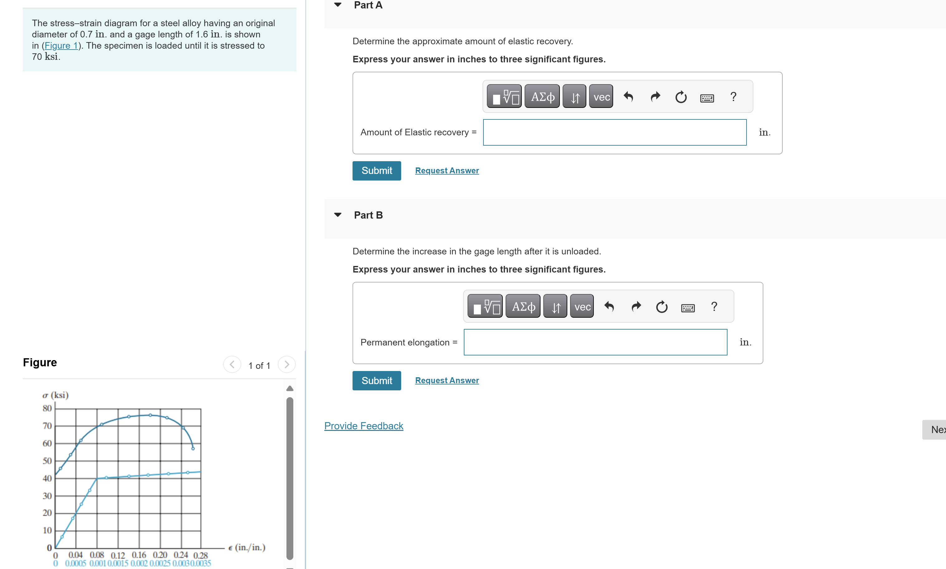 If this force is increased to P = 3 7 0 kN and
