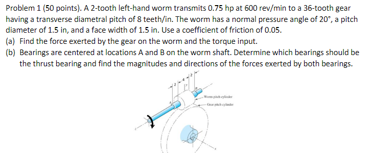 Problem 1 ( 5 0 points ) . A 2 - tooth left -