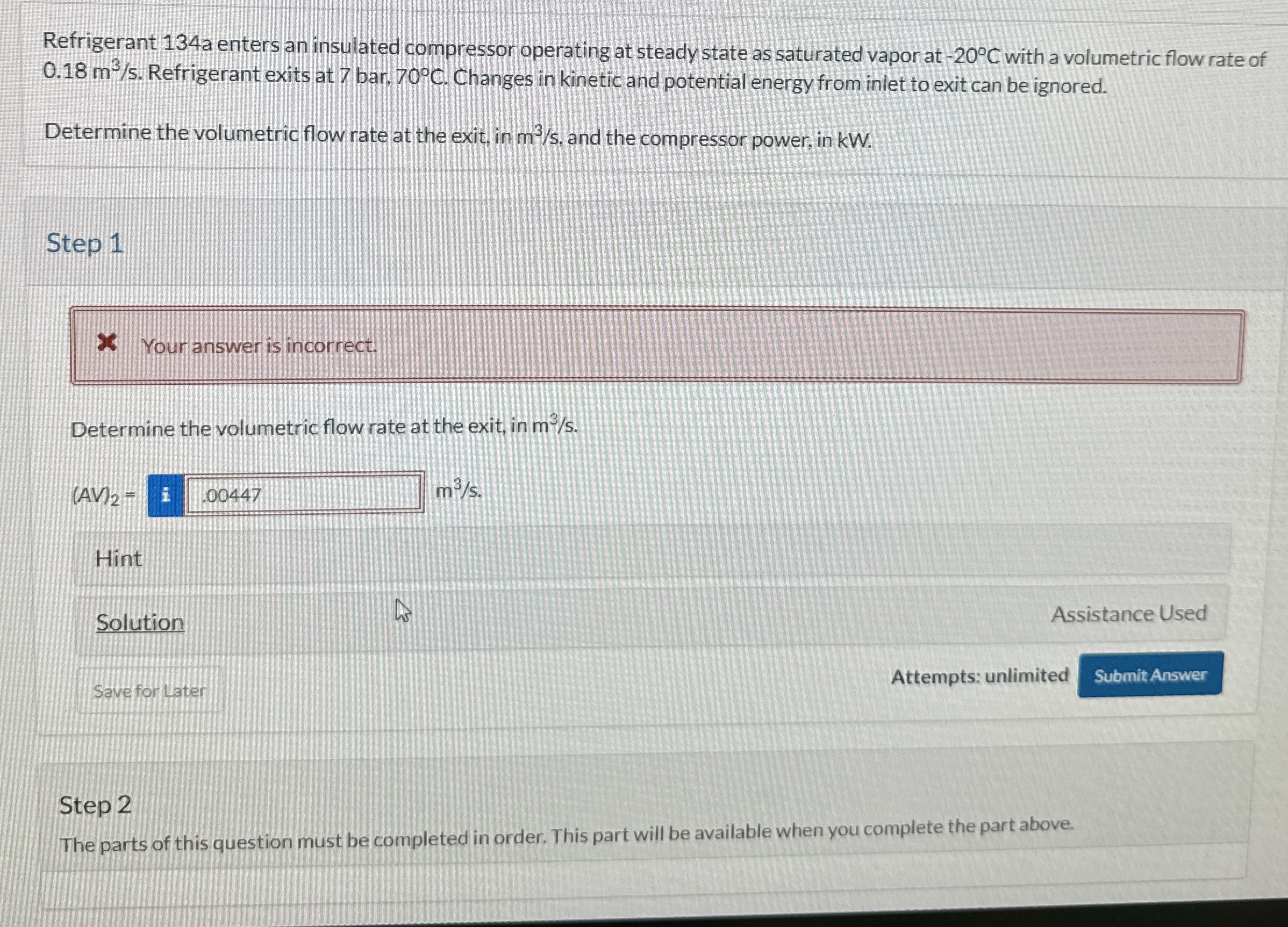 Refrigerant 1 3 4 a enters an insulated