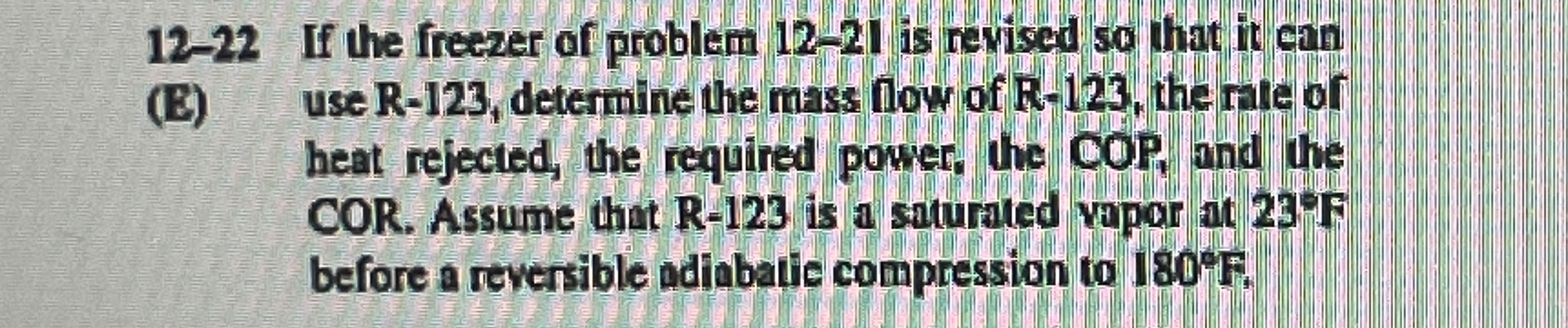 1 2 - 2 2 . If the freezer of problem 1 2 - 2 1