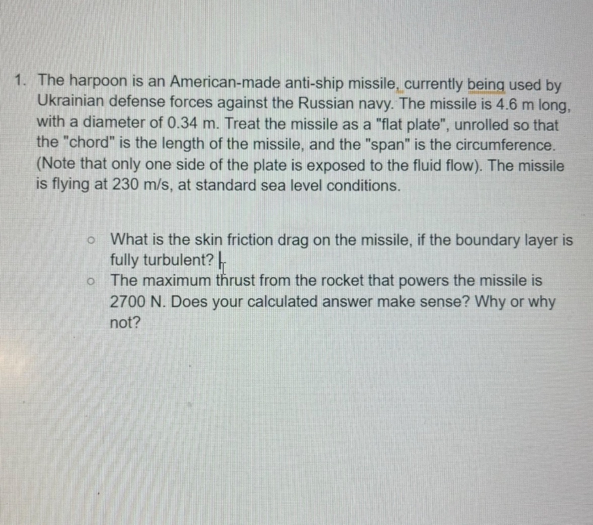 The harpoon is an American - made anti - ship