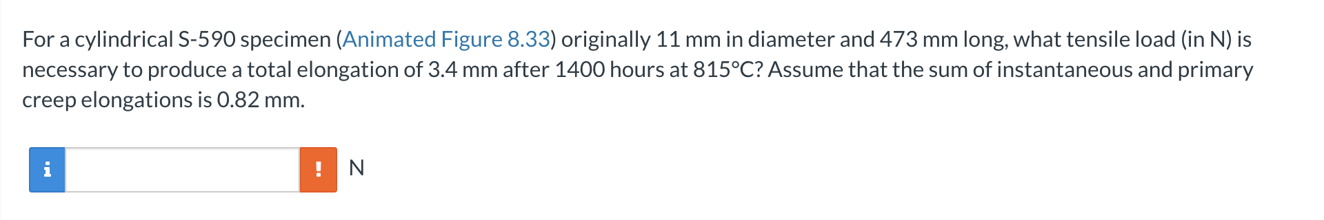 For a cylindrical S - 5 9 0 specimen ( Animated
