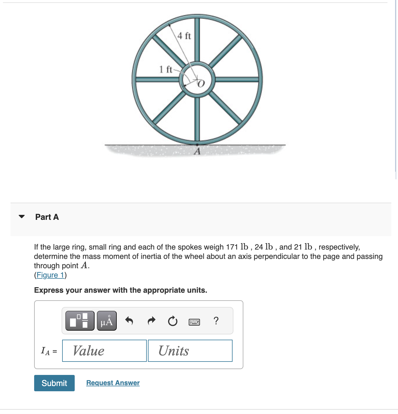 Part A If the large ring, small ring and each of