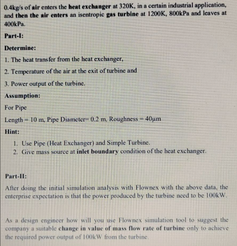 0 . 4 k g s of air enters the heat exchanger at 3