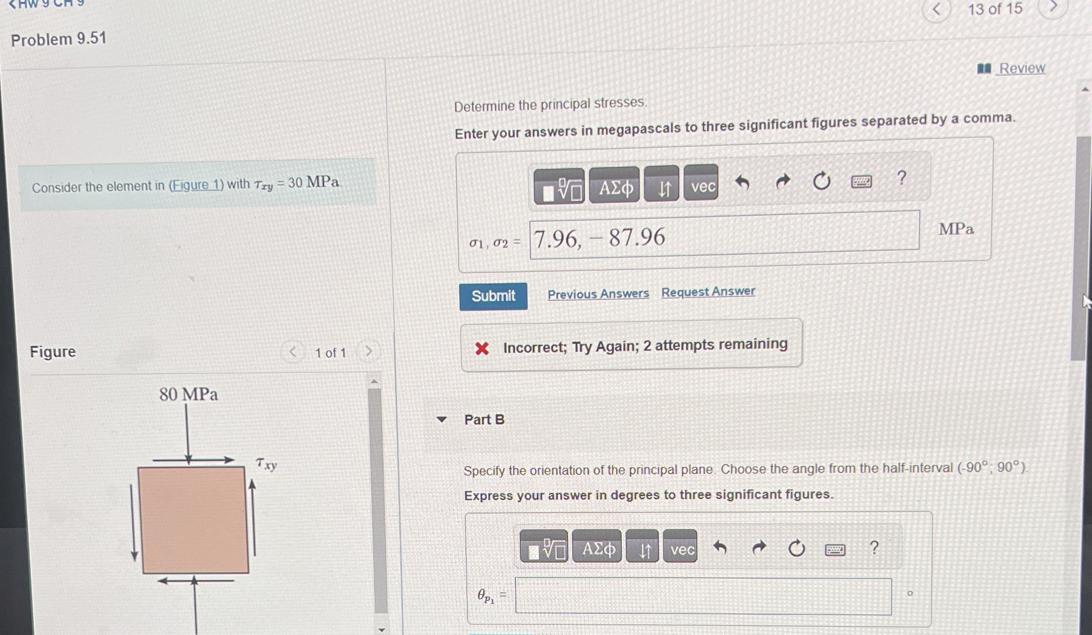 1 3 of 1 5 Problem 9 . 5 1 Review Determine the