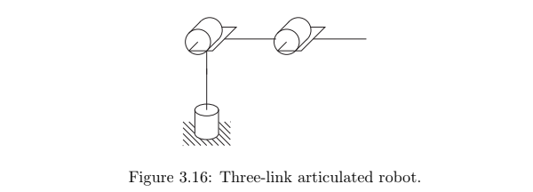 Figure 3 . 1 6 : Three - link articulated robot.