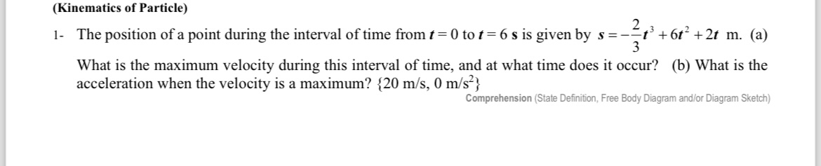 ( Kinematics of Particle ) 1 - The position of a