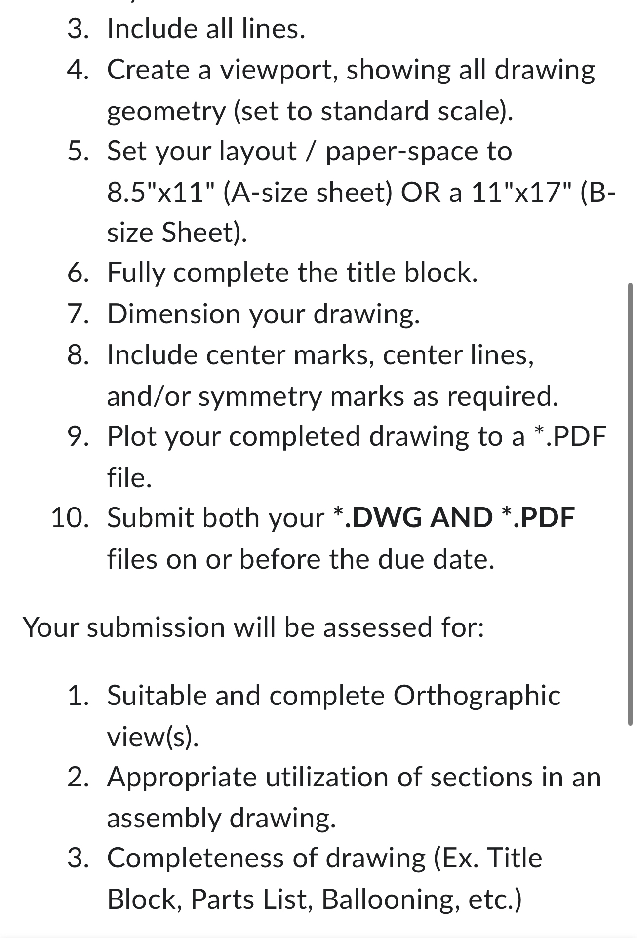 Can you give pdf and dwg files to chegg This