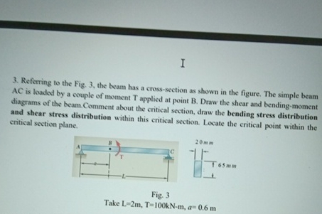 Referring to the Fig. 3 , the beam has a cross -