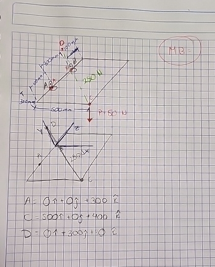 resolver mimento en b ( momentos 3 d )