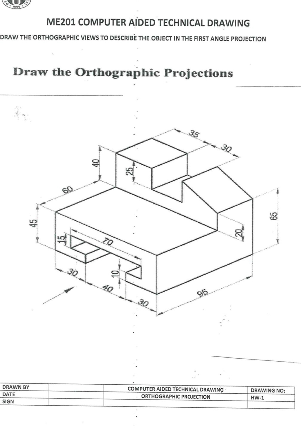 ME 2 0 1 COMPUTER A DED TECHNICAL DRAWING DRAW