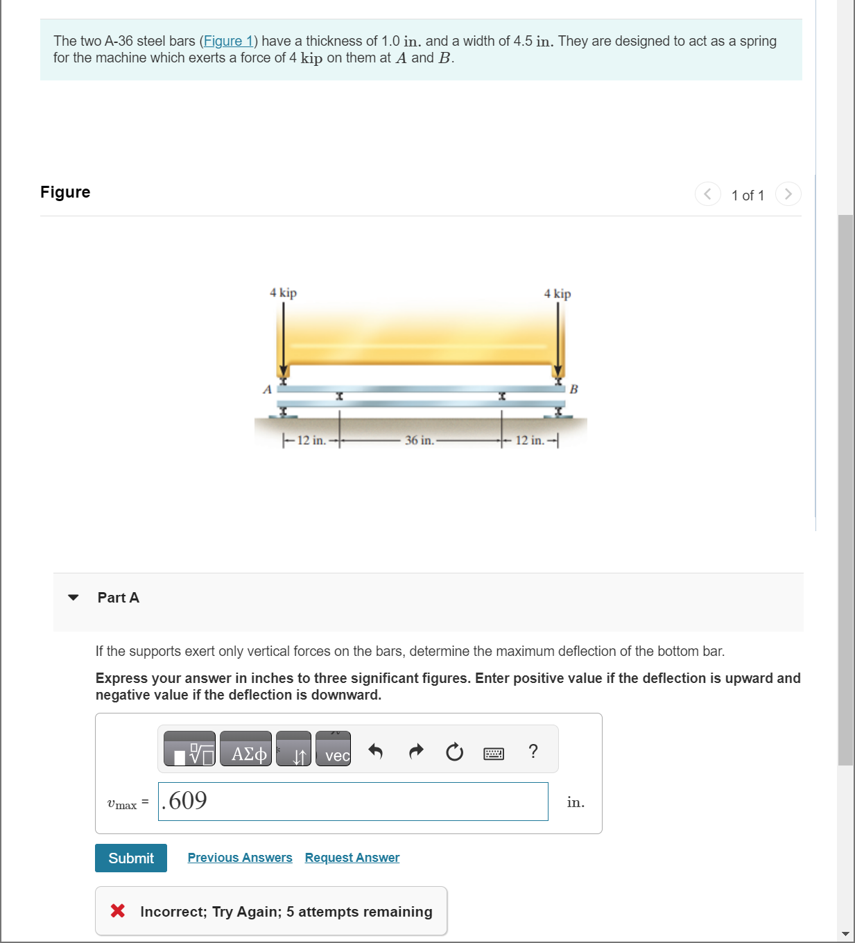 The two A - 3 6 steel bars ( Figure 1 ) have a