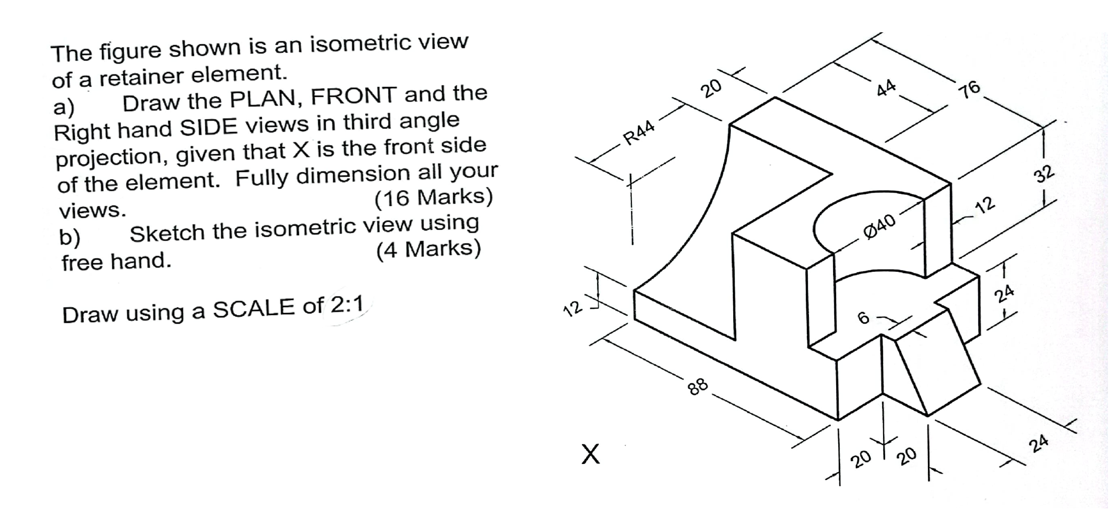The figure shown is an isometric view of a
