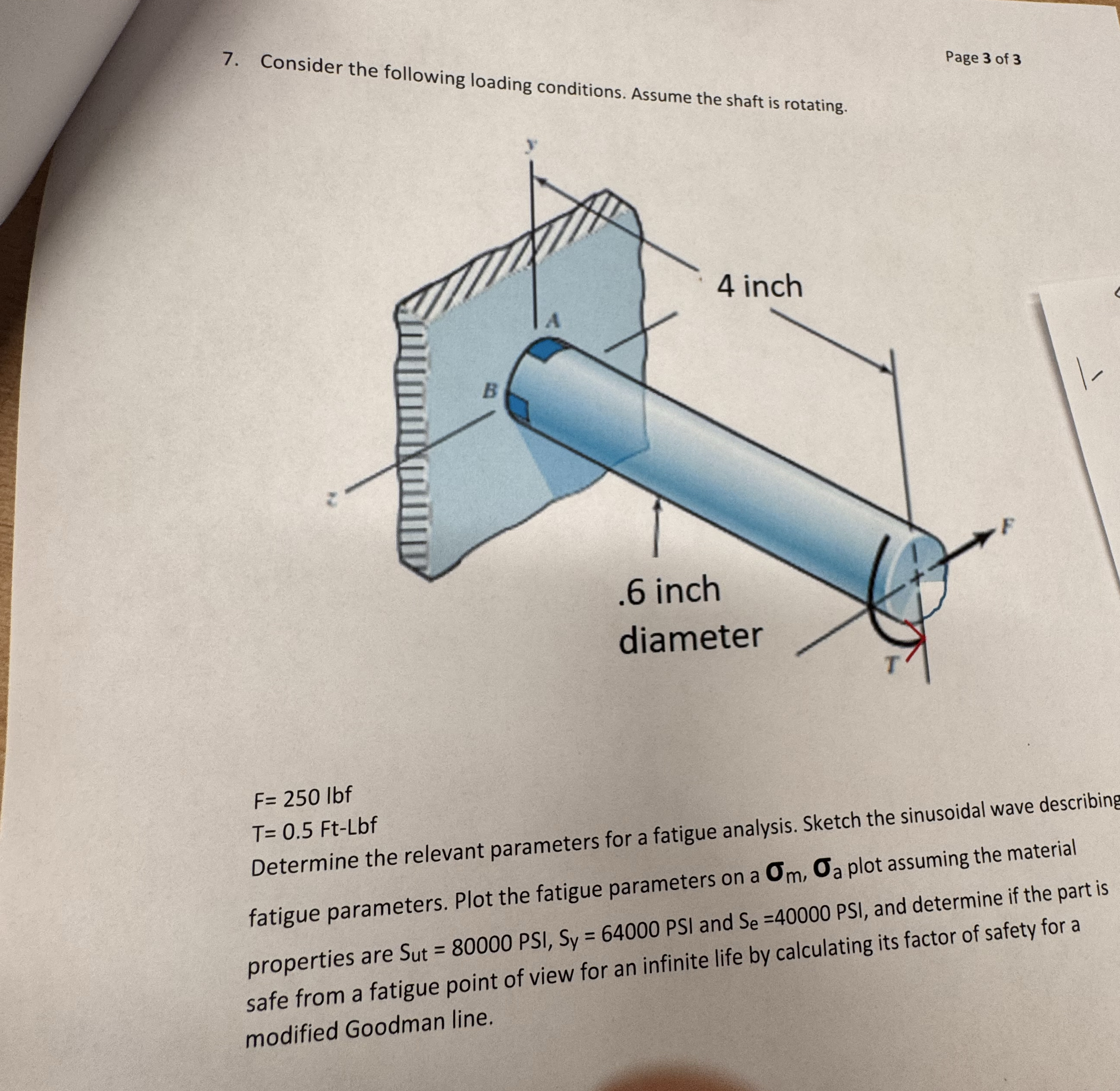 Page 3 of 3 7 . Consider the following loading