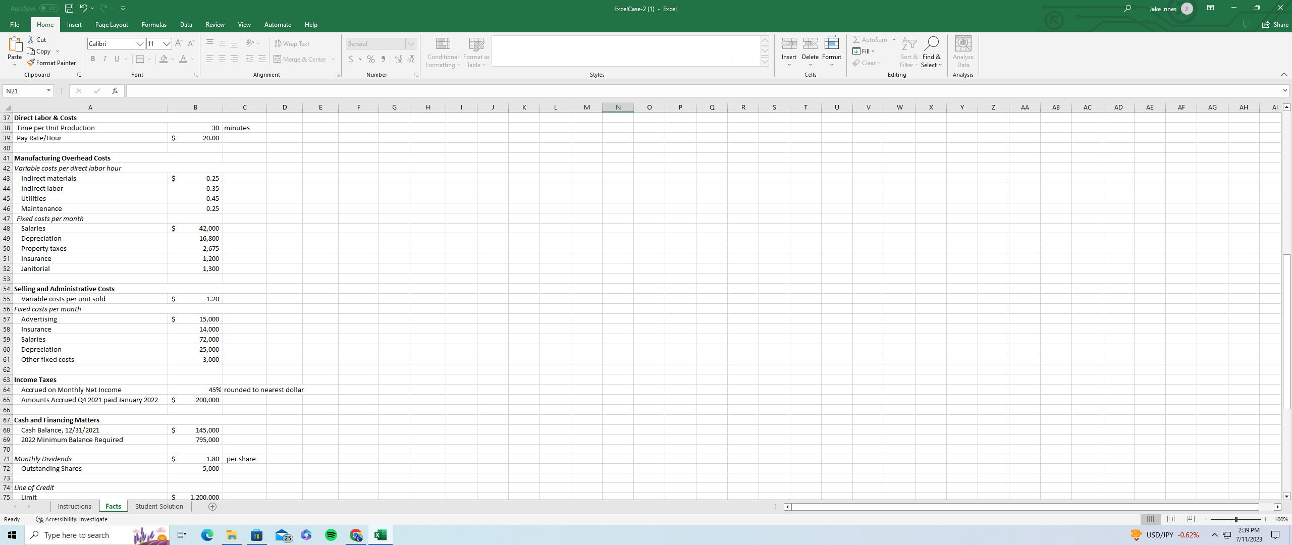 ExcelCase-2 (1) - Excel Jake Innes JI File Home