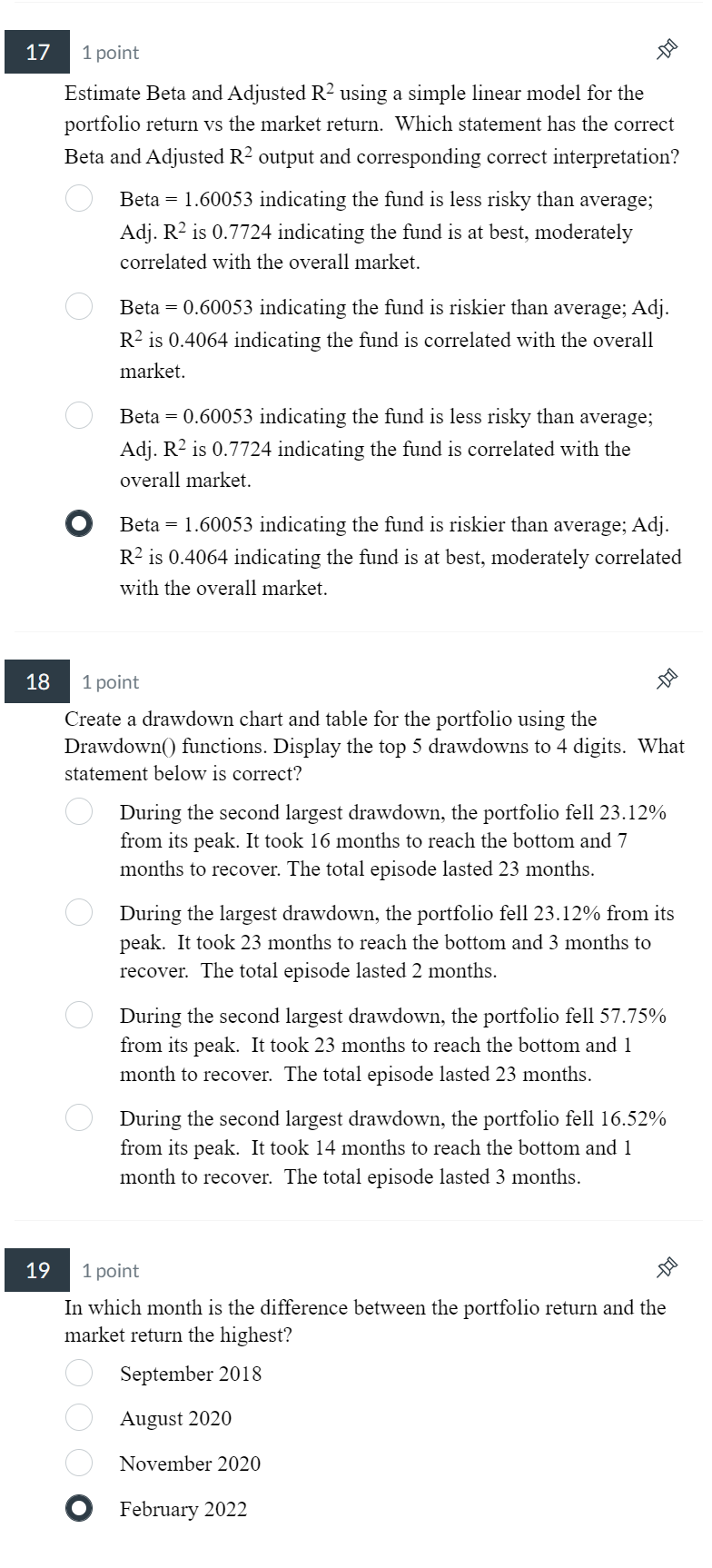 Instructions for Questions 13-19 Create a dataset