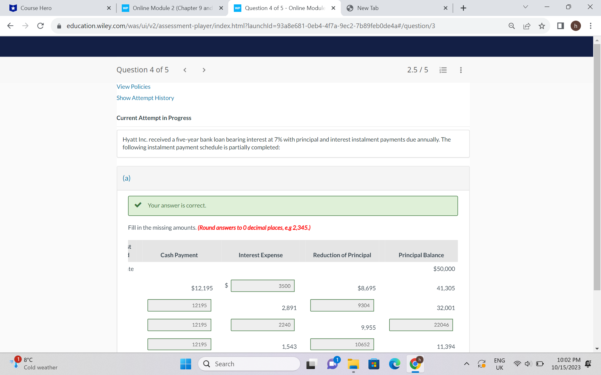 needed help with part b :) Course Hero X WP
