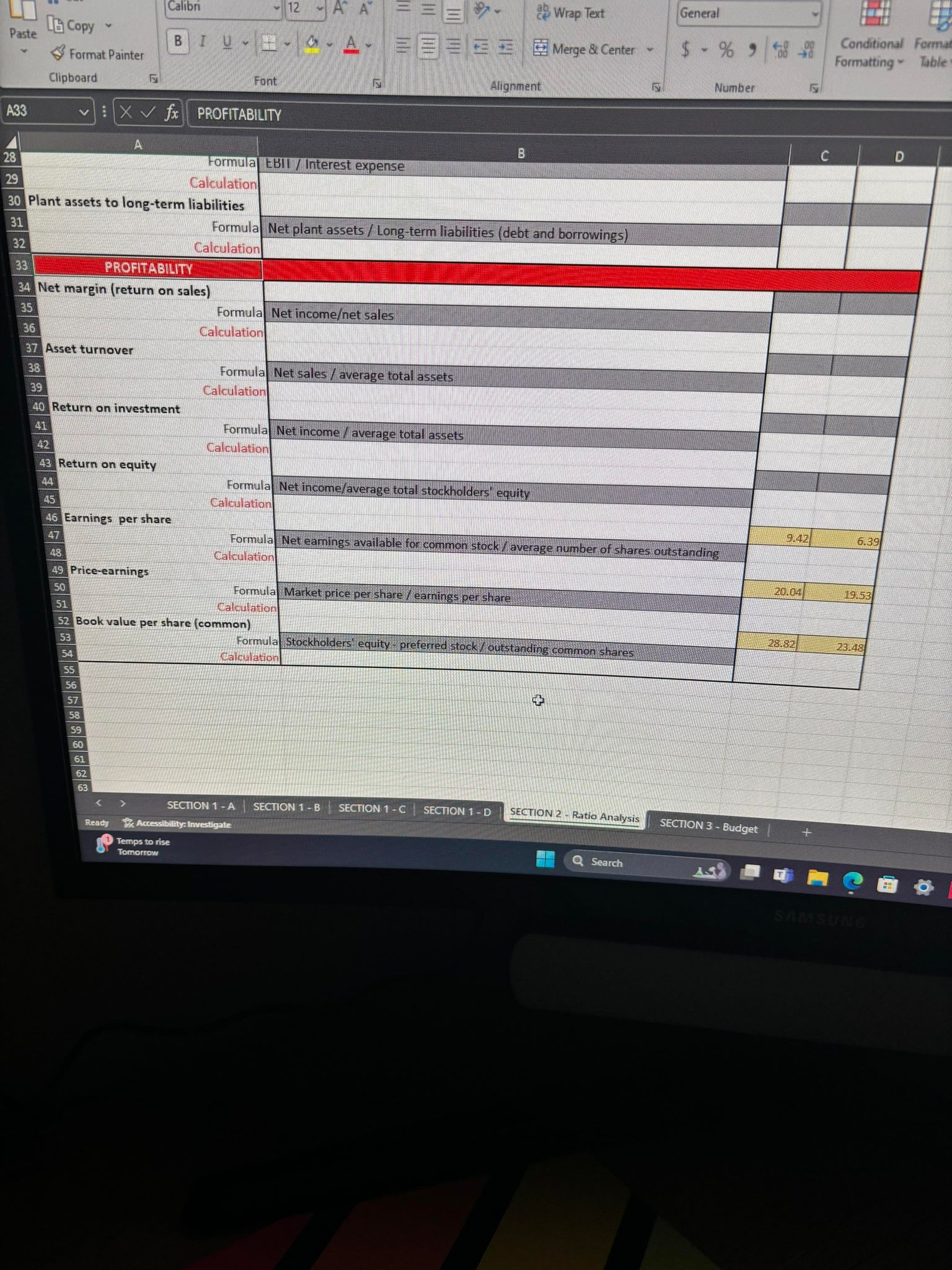 Home Insert Page Layout Formulas Data R Review