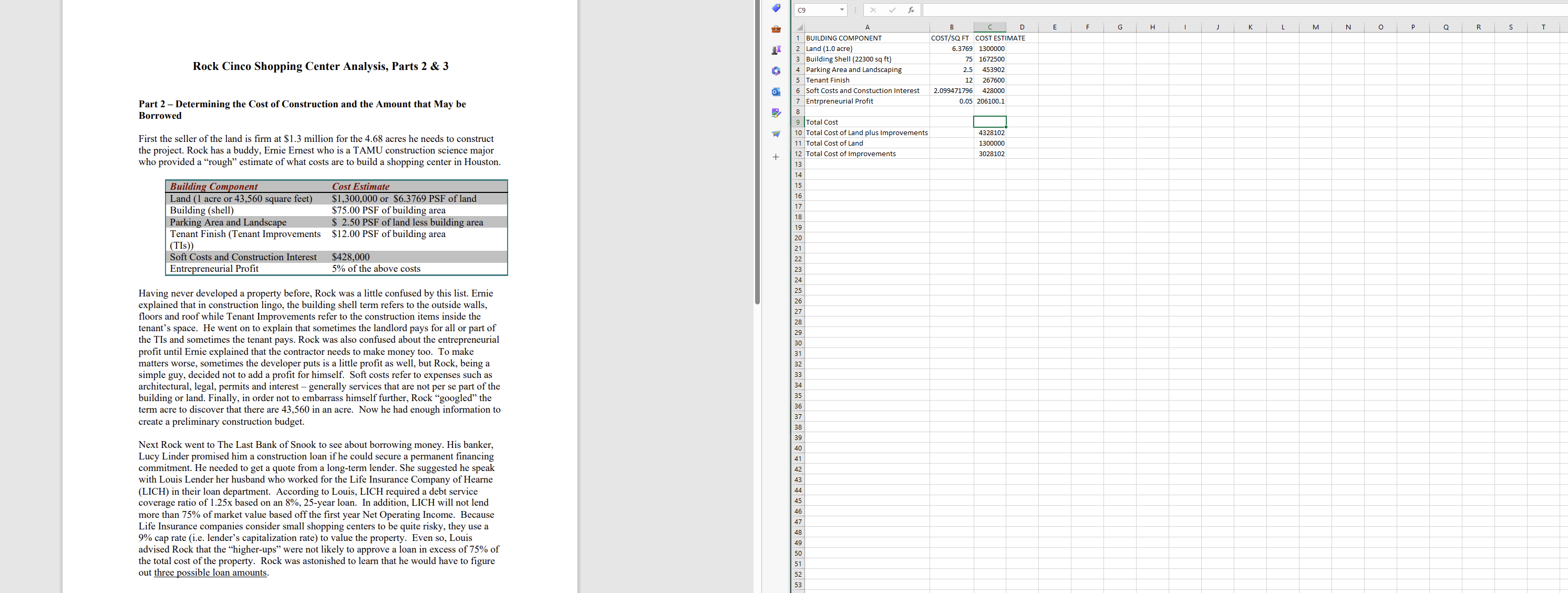 G H M A B C D E K 4 5 Potential gross income