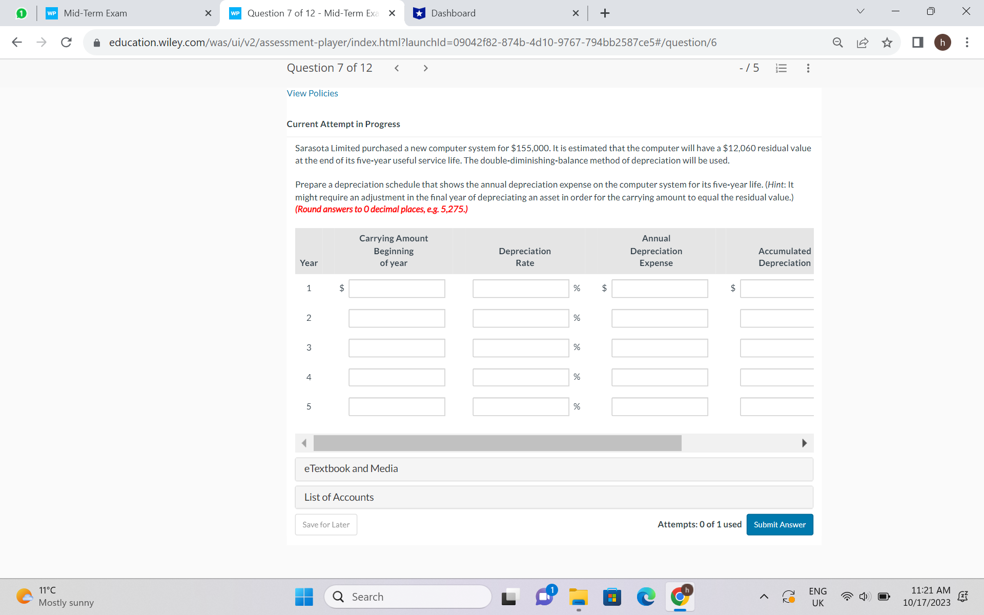 needed help pleaseee WP Mid-Term Exam X WP