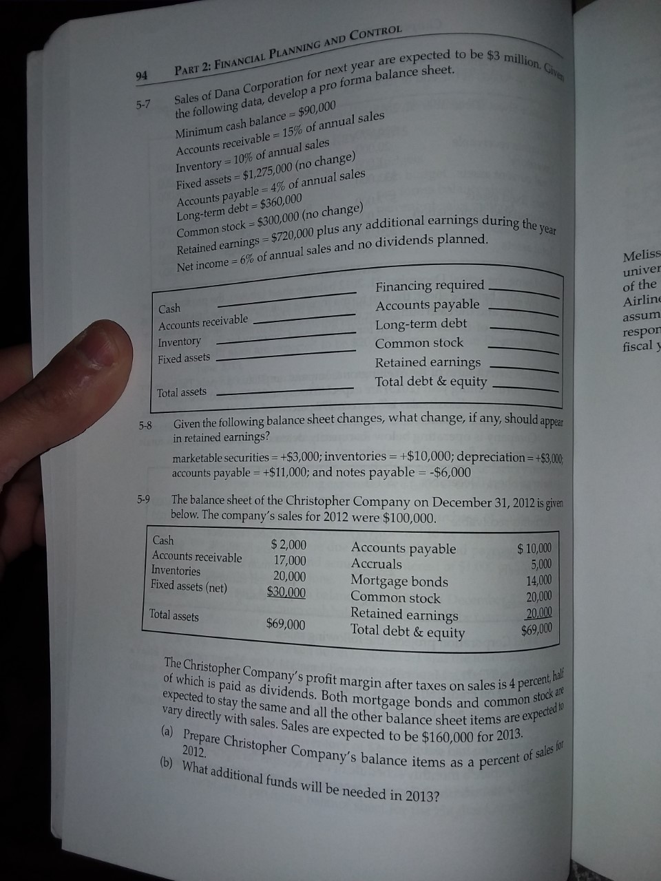 Need help solving problems 5-1, 5-2, 5-3