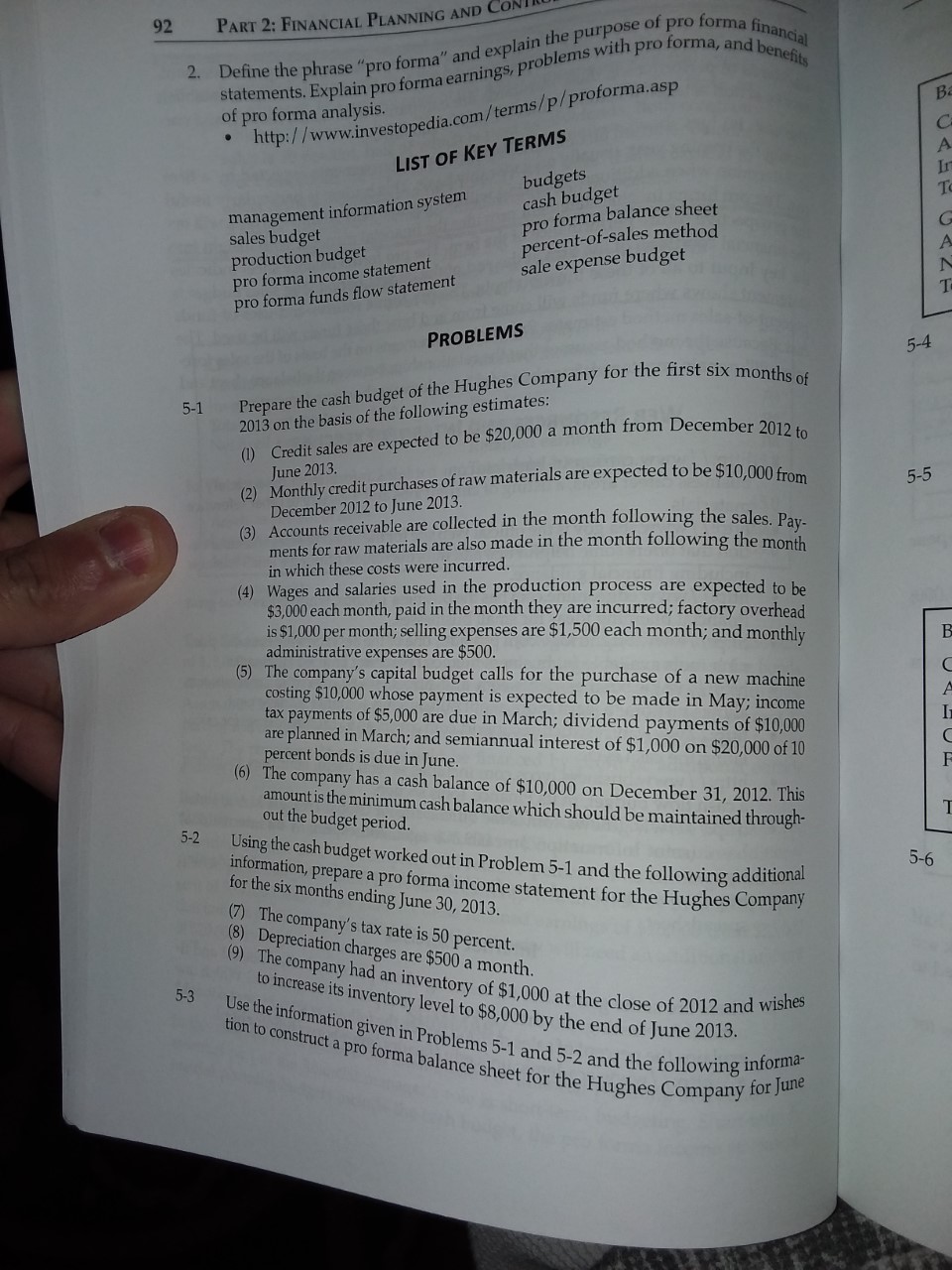 Need help solving problems 5-1, 5-2, 5-3