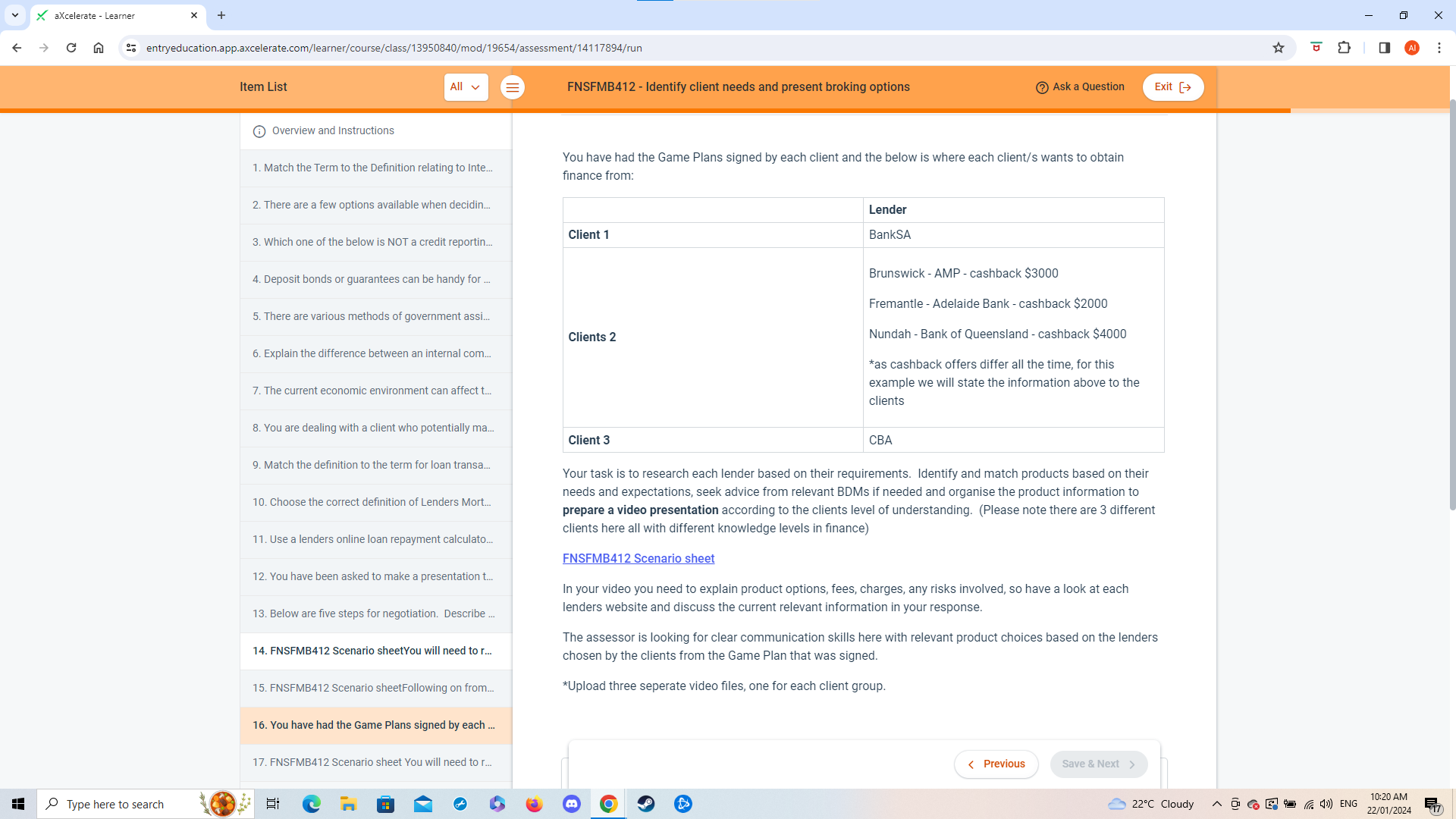 aXcelerate - Learner X 3 3 C @ %