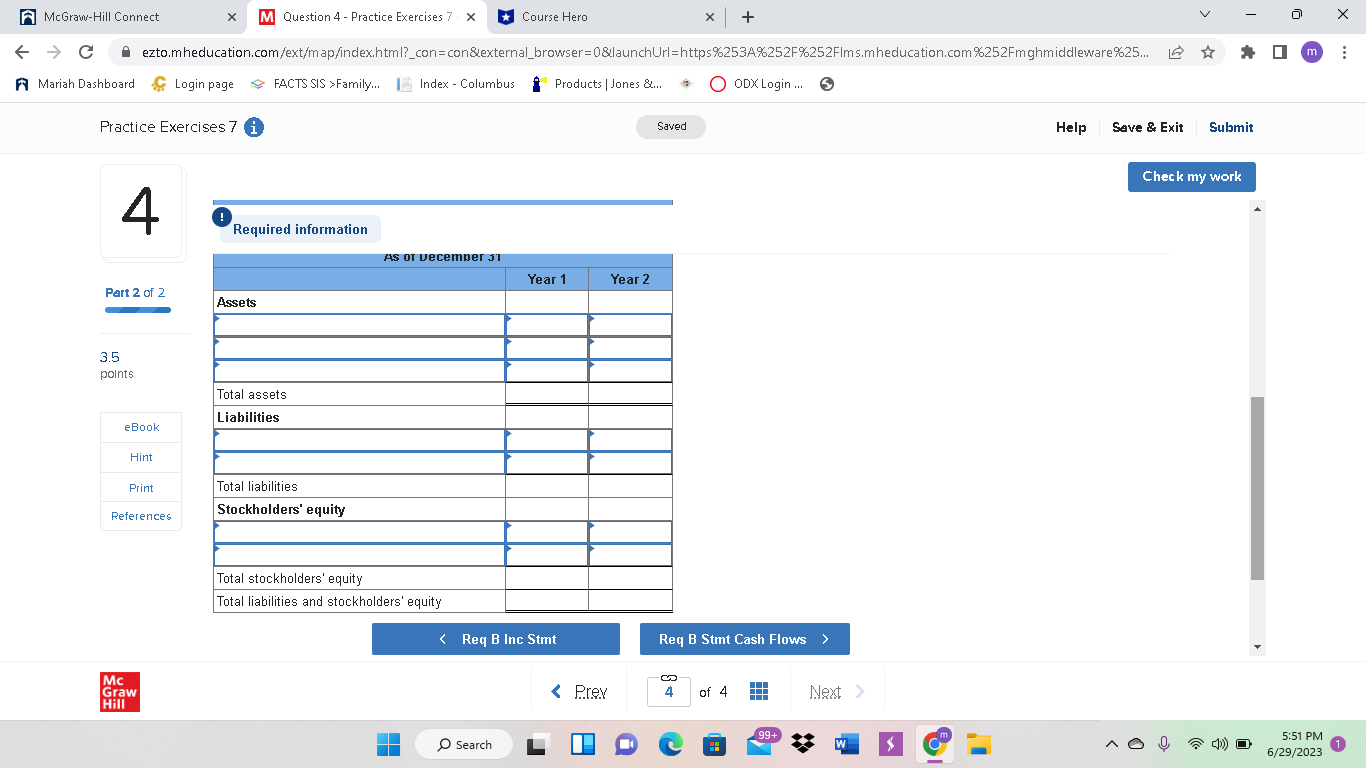 V X A McGraw-Hill Connect X M Question 3 -